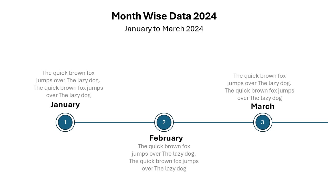 MONTHLY TIME LINE FREE POWERPOINT TEMPLATES DESIGN